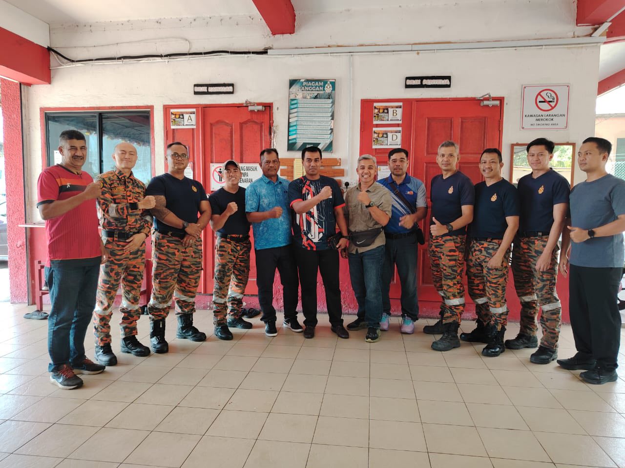 TAKLIMAT DAN SEMAKAN KEAHLIAN PERSATUAN KEBAJIKAN DI BALAI BOMBA DAN PENYELAMAT MIRI, JBPM NEGERI SARAWAK