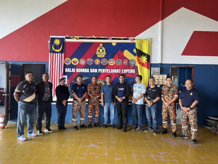 TAKLIMAT DAN SEMAKAN KEAHLIAN PERSATUAN KEBAJIKAN DI BALAI BOMBA DAN PENYELAMAT LOPENG, JBPM NEGERI SARAWAK